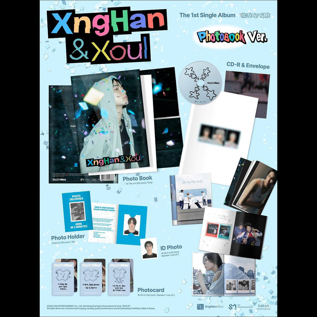 (Photobook Ver.) XngHan&Xoul [Waste No Time] 1st Single Album
