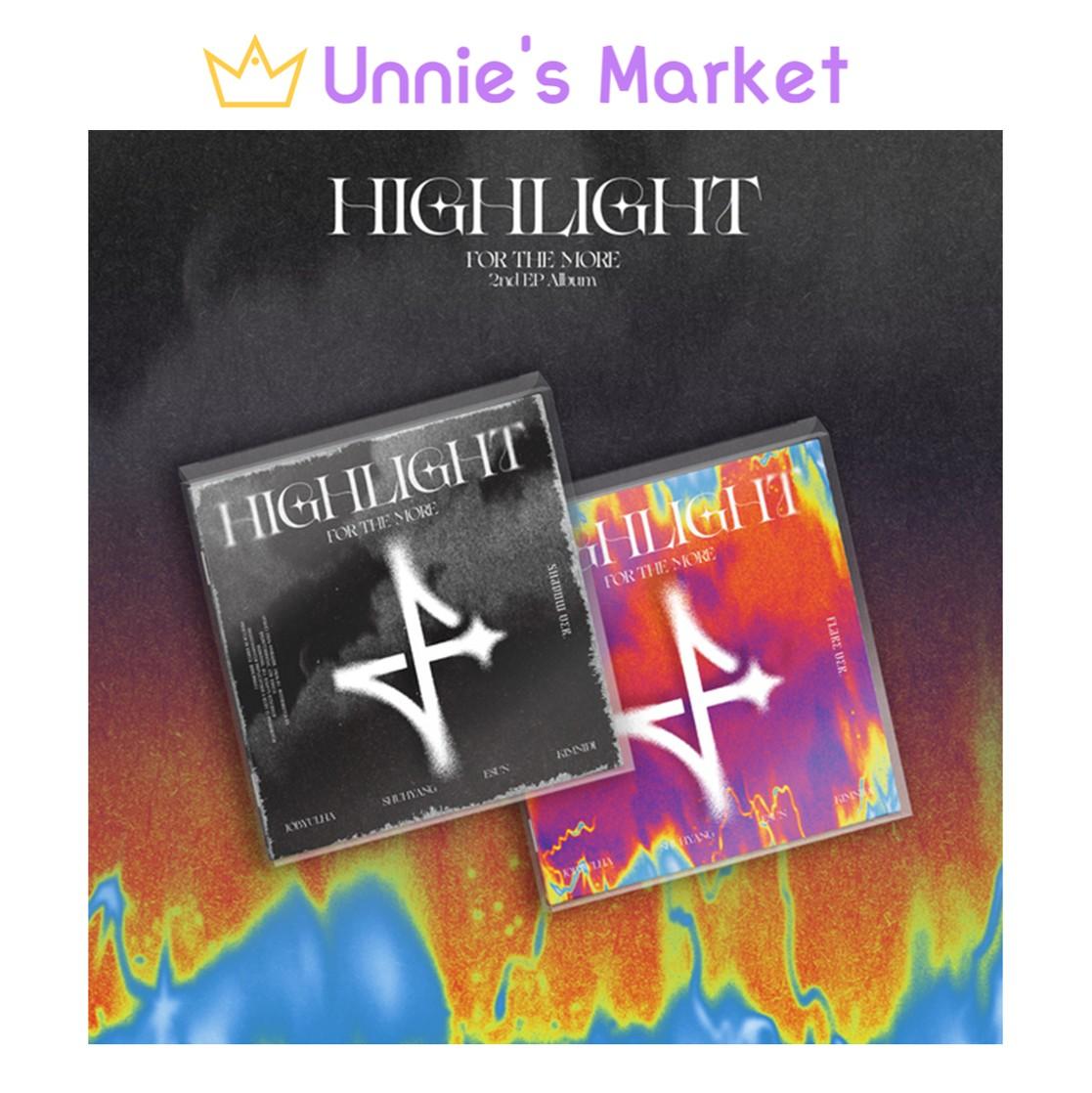FOR THE MORE [HIGHLIGHT] 2nd EP Album (Shadow Ver. / Flare Ver.) + Free Gift