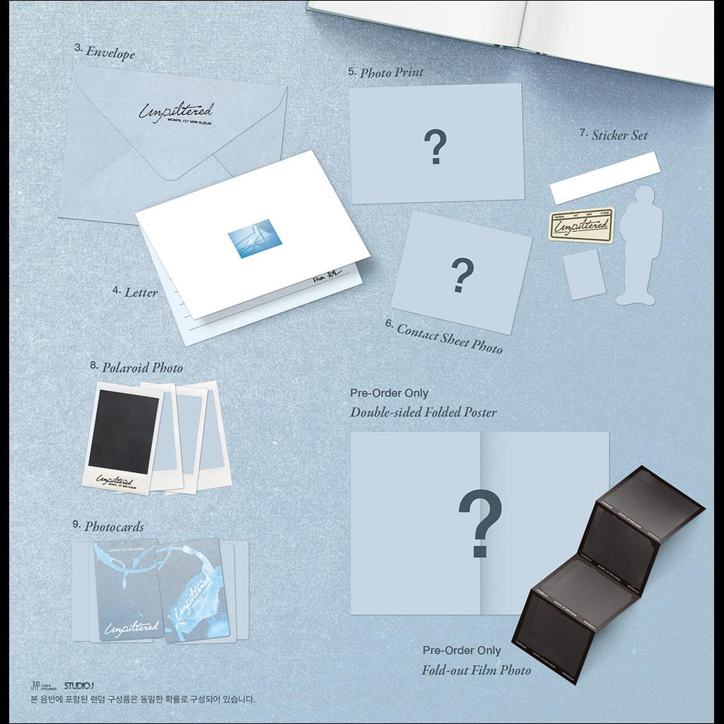 WONPIL(DAY6) - Unpiltered Album Photobook ver. (Under Pale ver. / In Monochrome ver.) + Free Gift