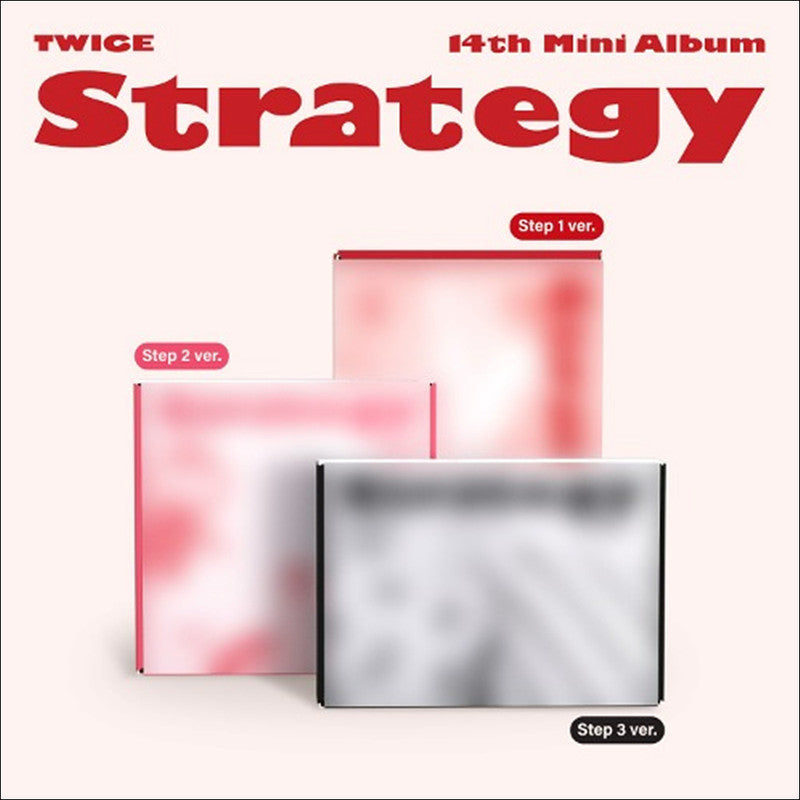 TWICE - STRATEGY 14th Mini Album (Step1 ver.  Step2 ver.  Step3 ver)