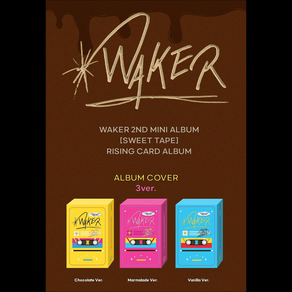 WAKER - Sweet Tape RISING CARD ALBUM (Vanilla ver. / Marmalade ver. / Chocolate ver.)