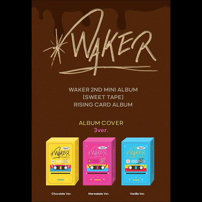 WAKER - Sweet Tape RISING CARD ALBUM (Vanilla ver. / Marmalade ver. / Chocolate ver.)