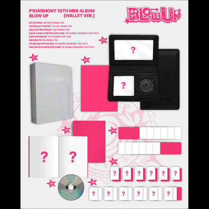 [Pre-order] P1Harmony 10th Mini Album BLOW UP Wallet Version Official Sealed Album + Free Gift