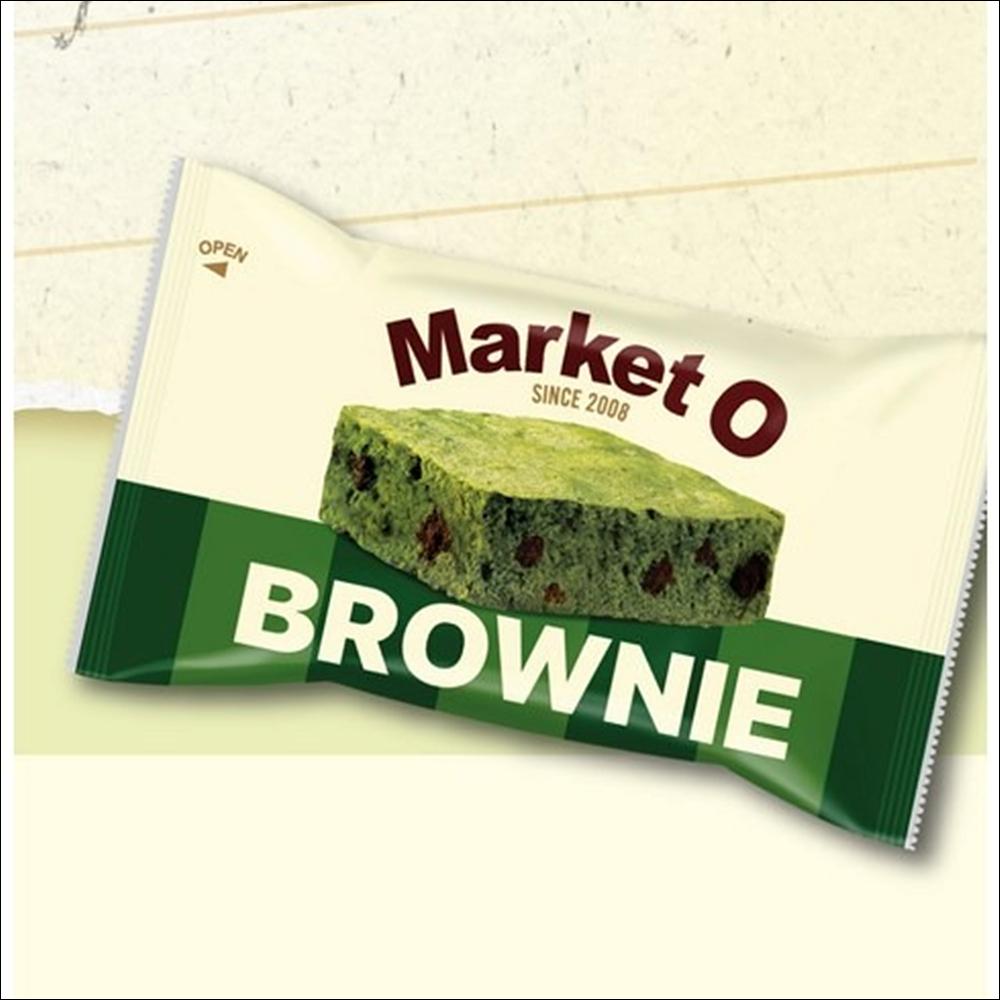 [Orion] Market O Real Brownie Jeju Matcha 240g (12 Pieces) - Premium Green Tea Chocolate Fudgy Cake (Authentic Korean Dessert)