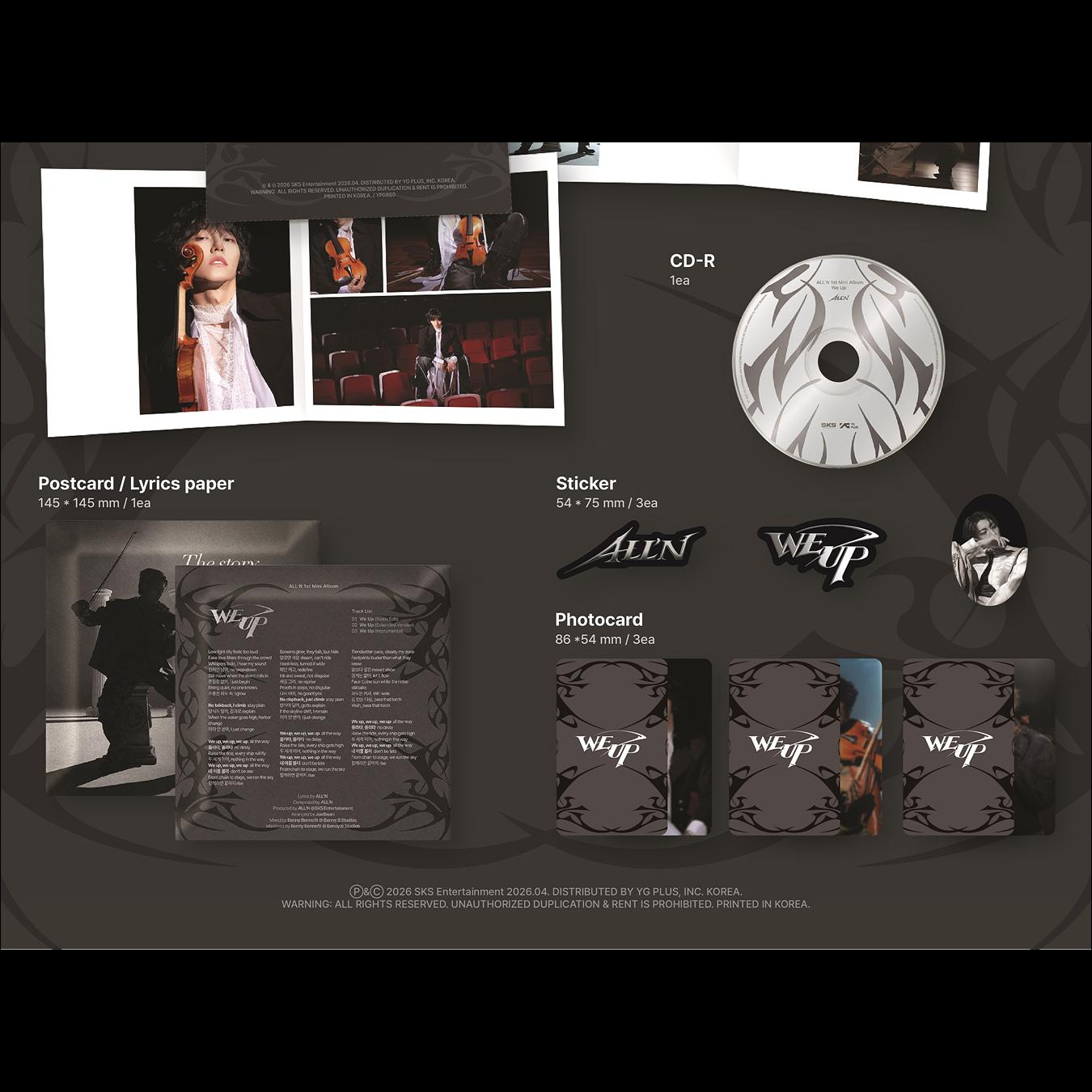 ALL’N [We Up] 1st Mini Album + Free Gift