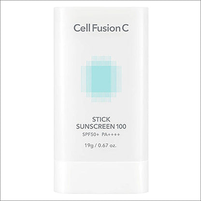 [Cell Fusion C] Stick Sunscreen 100 19g - SPF50+ PA++++, Hypoallergenic & Sensitive Skin Safe, Non-Sticky Sun Stick, K-Beauty Expert Sun Care