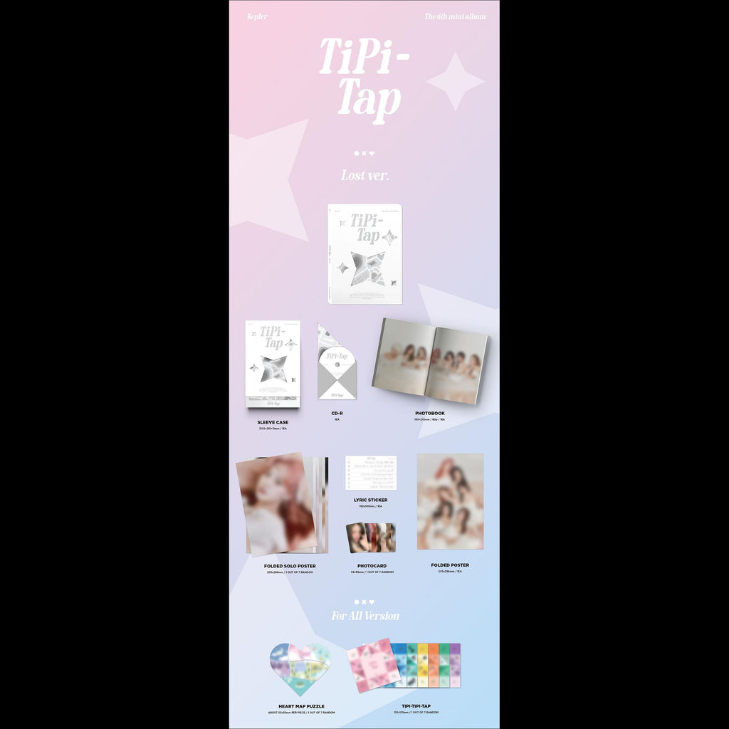Kep1er TiPi - Tap The 6th Mini Album Album (Connect N ver./ Lost ver./ Love & Seek ver.)