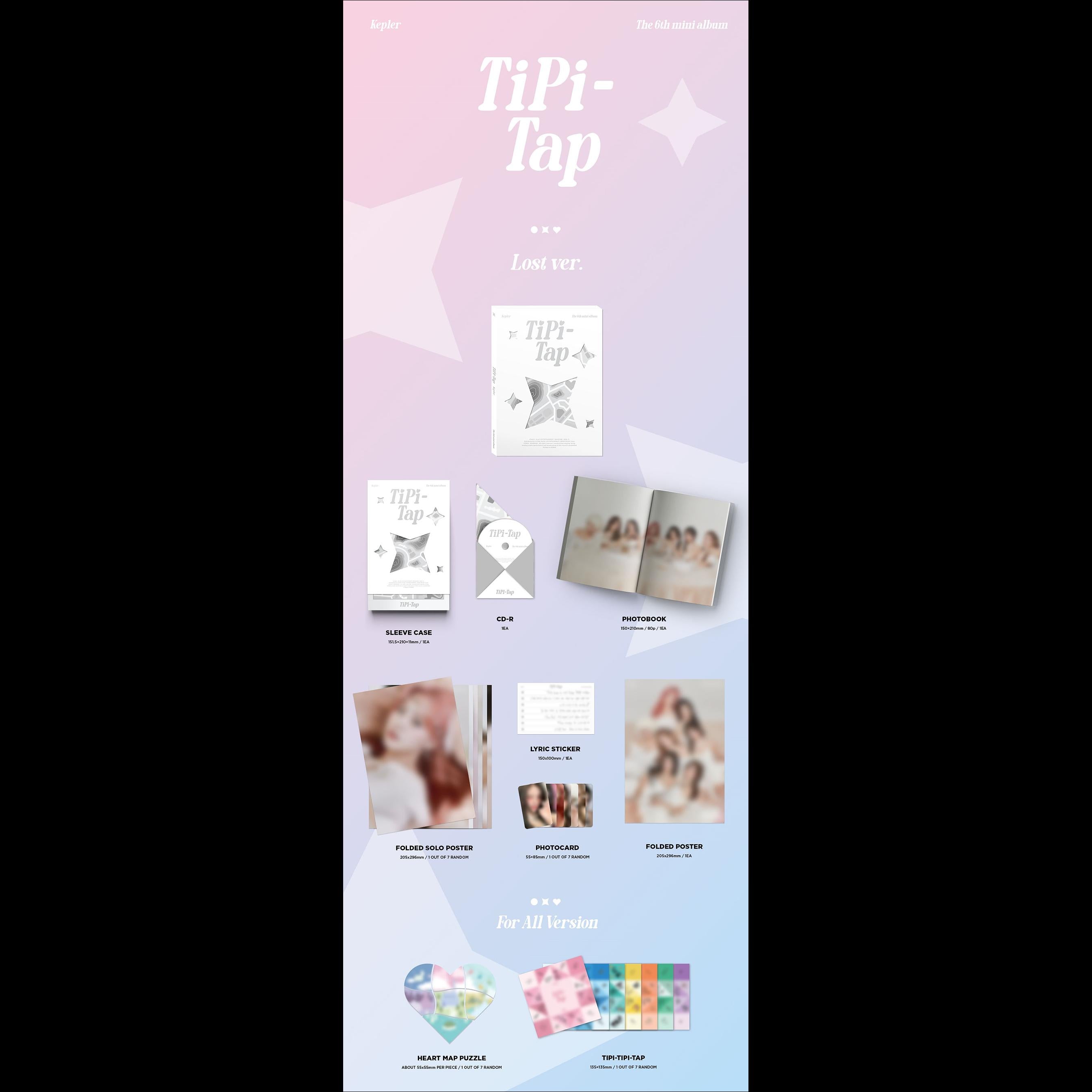 Kep1er TiPi - Tap The 6th Mini Album Album (Connect N ver./ Lost ver./ Love & Seek ver.)