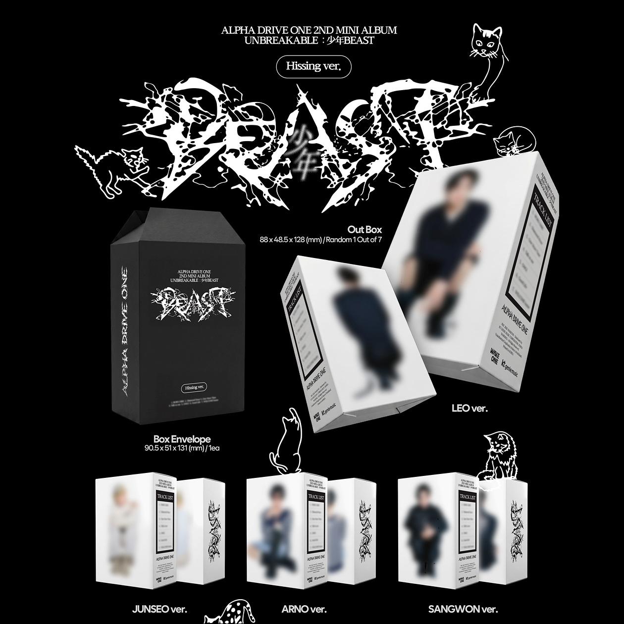 [Pre-order] ALPHA DRIVE ONE [UNBREAKABLE] BEAST_Hissing Ver. + Free Gift