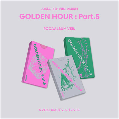ATEEZ [GOLDEN HOUR : Part.5] POCA Album ver. 14th Mini Album + Free Gift