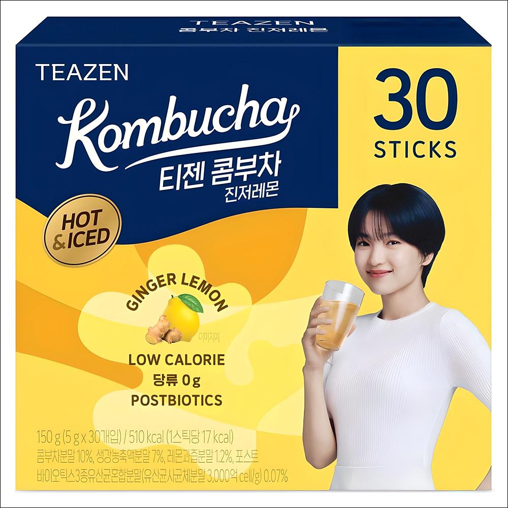 TEAZEN Hot Kombu Ginger Lemon Tea, 30ea, 5g