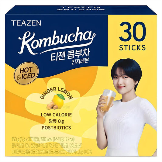 TEAZEN Hot Kombu Ginger Lemon Tea, 30ea, 5g