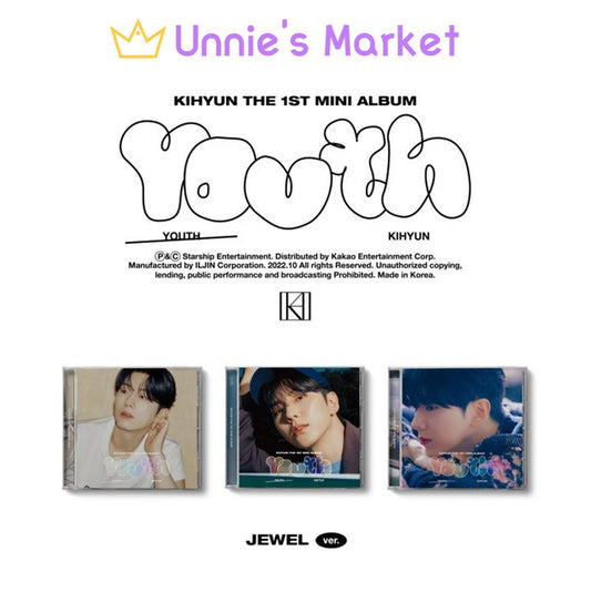 MONSTA X KIHYUN - YOUTH Jewel Ver. 1st Mini Album