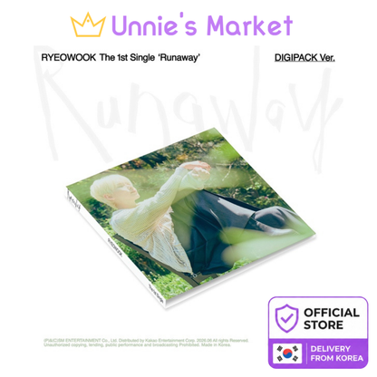 [Official] RYEOWOOK - [Runaway] 1st Single Album (DIGIPACK Ver.)