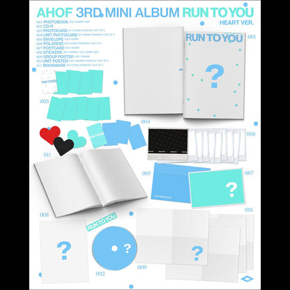 AHOF [RUN TO YOU] PHOTOBOOK Ver. / 3rd Mini Album + Free Gift