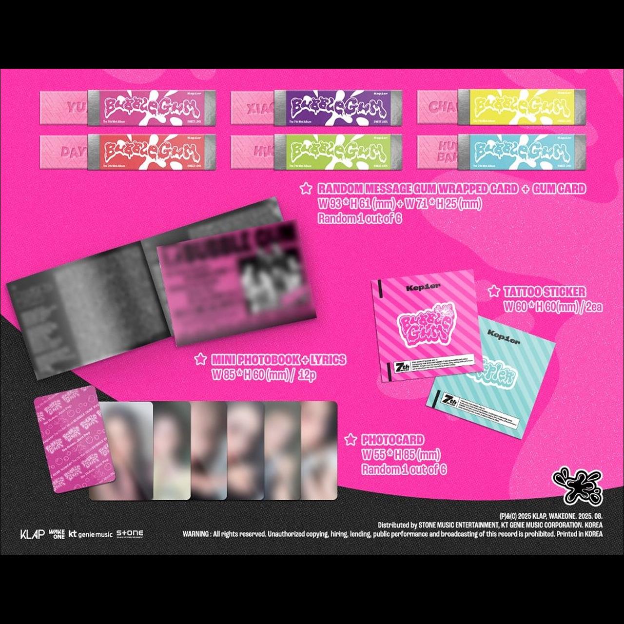 Kep1er [BUBBLE GUM] RUSH ver. / The 7th Mini Album