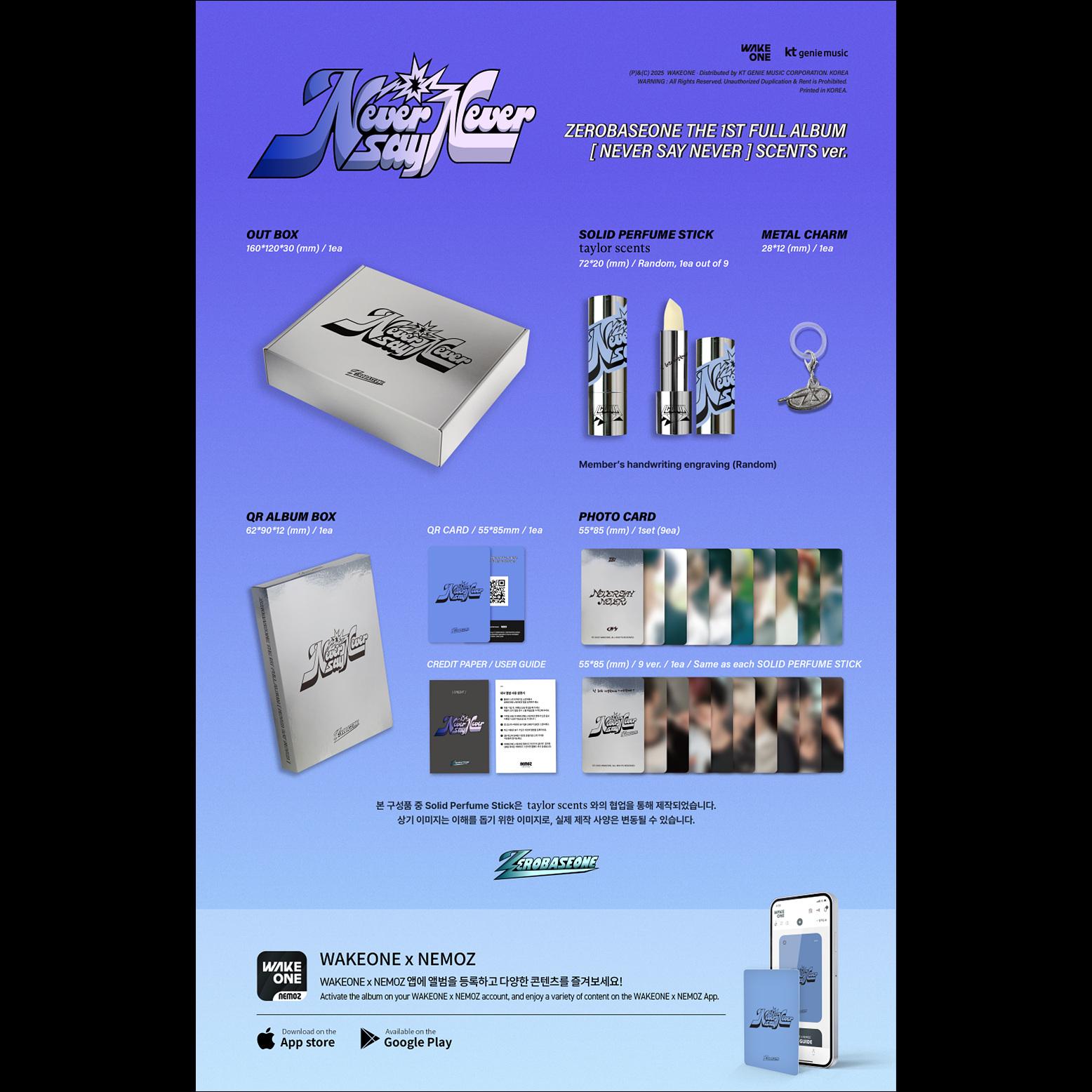 ZEROBASEONE [NEVER SAY NEVER]_SCENTS Ver.(LIMITED)