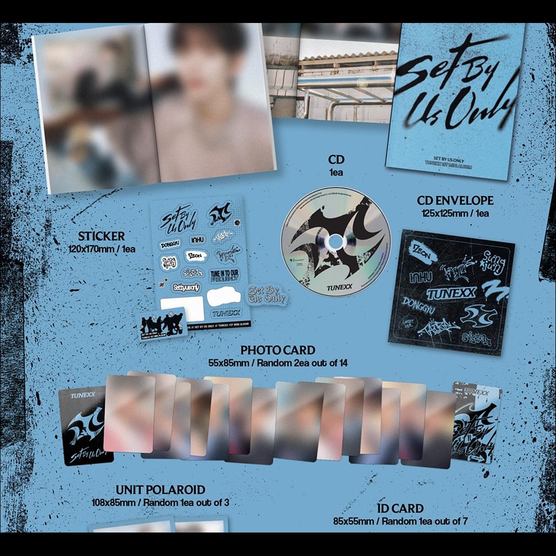 TUNEXX [SET BY US ONLY] 1st Mini Album (UNSET ver. / US ONLY ver.) + Free Gift