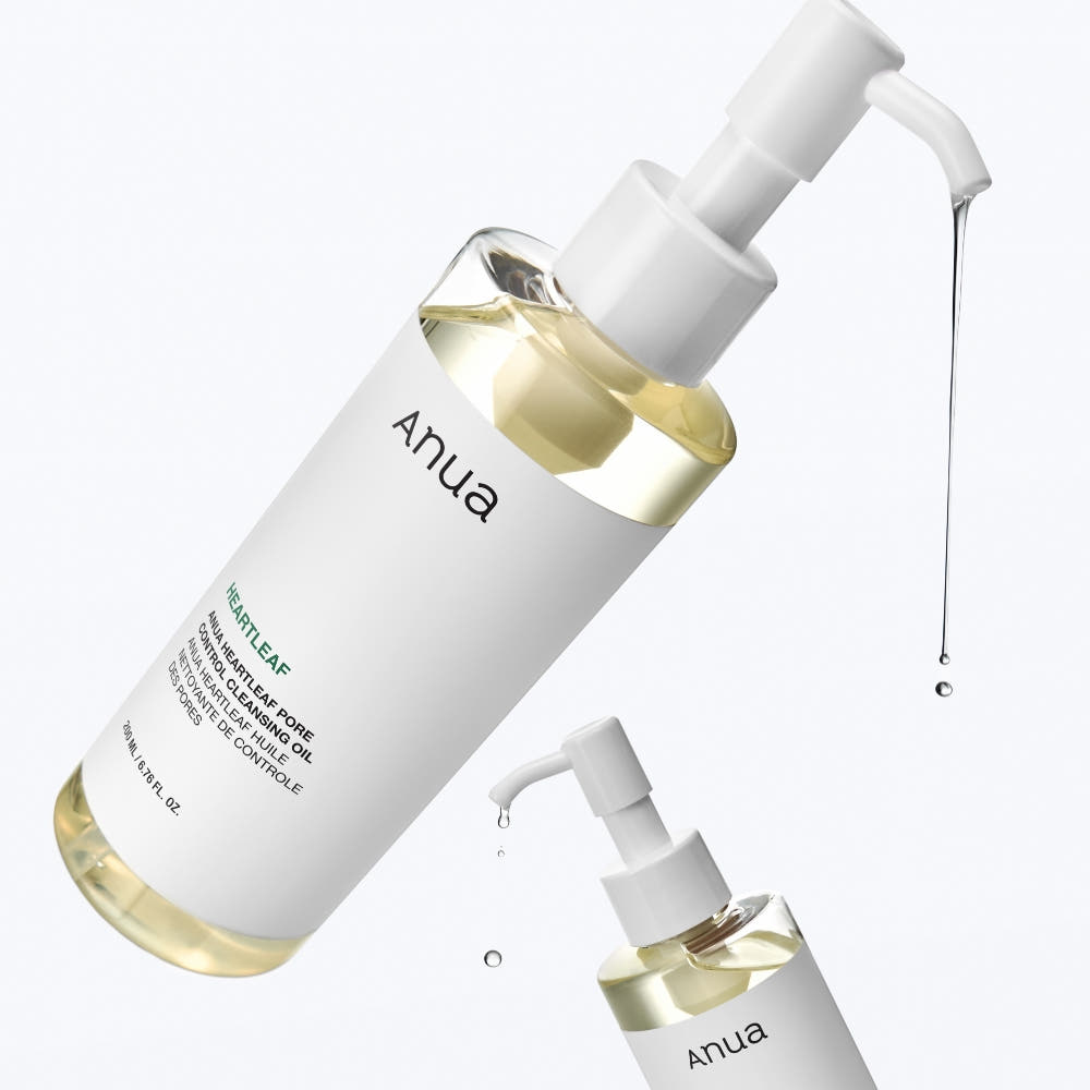 [Anua] Heartleaf Pore Control Cleansing Oil & Quercetinol Cleansing Foam Set | Double Cleansing Method for Blackheads, K-Beauty