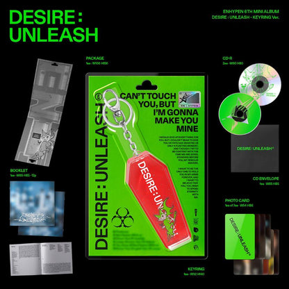 ENHYPEN - DESIRE : UNLEASH 6th Mini Album (KEYRING Ver.)