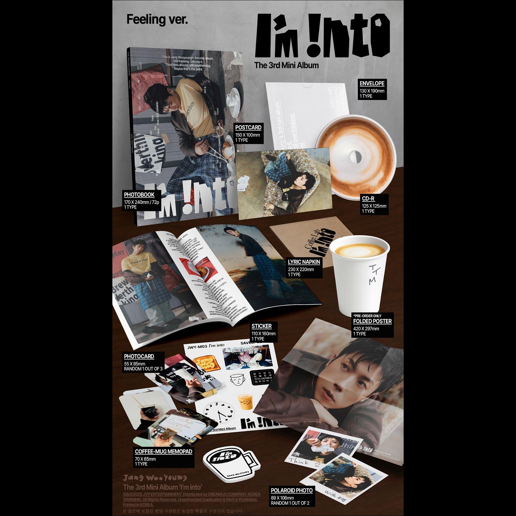 Jang Woo Young (2PM) I'm Into The 3rd Mini Album (Thinking ver. / Feeling ver.)