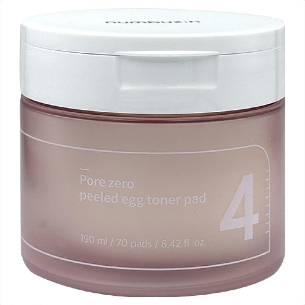 numbuzin No.4 Pore Zero Peeled Egg Toner Pad – 70 Pads (190ml)