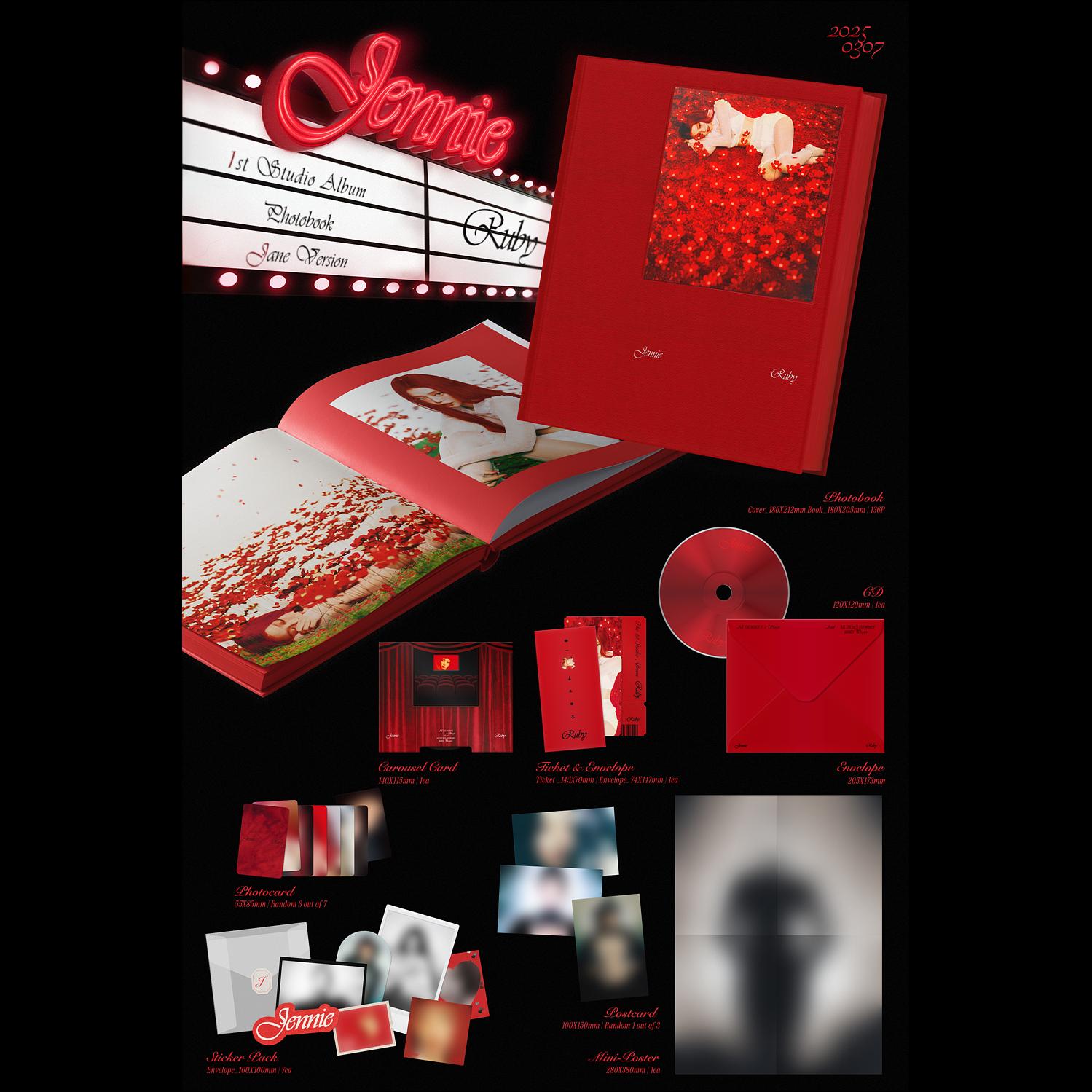 JENNIE (BLACKPINK) - Ruby Photobook (Jane Ver. / Zen Ver.)