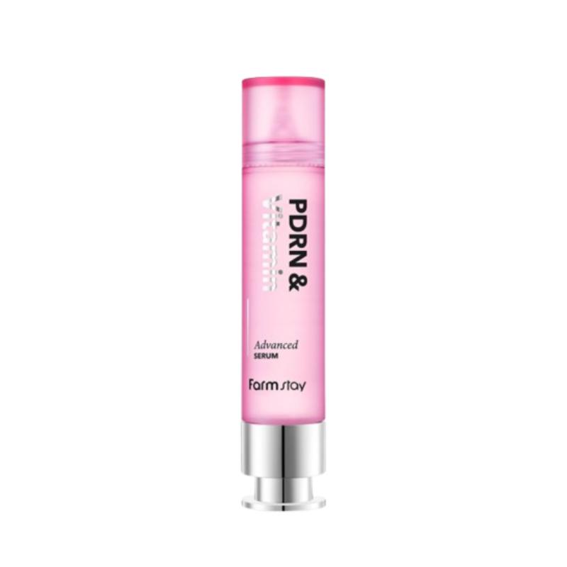 [Farmstay] PDRN & Vitamin Advanced Serum (30ml) | Rejuvenating & Brightening Face Essence, K-Beauty