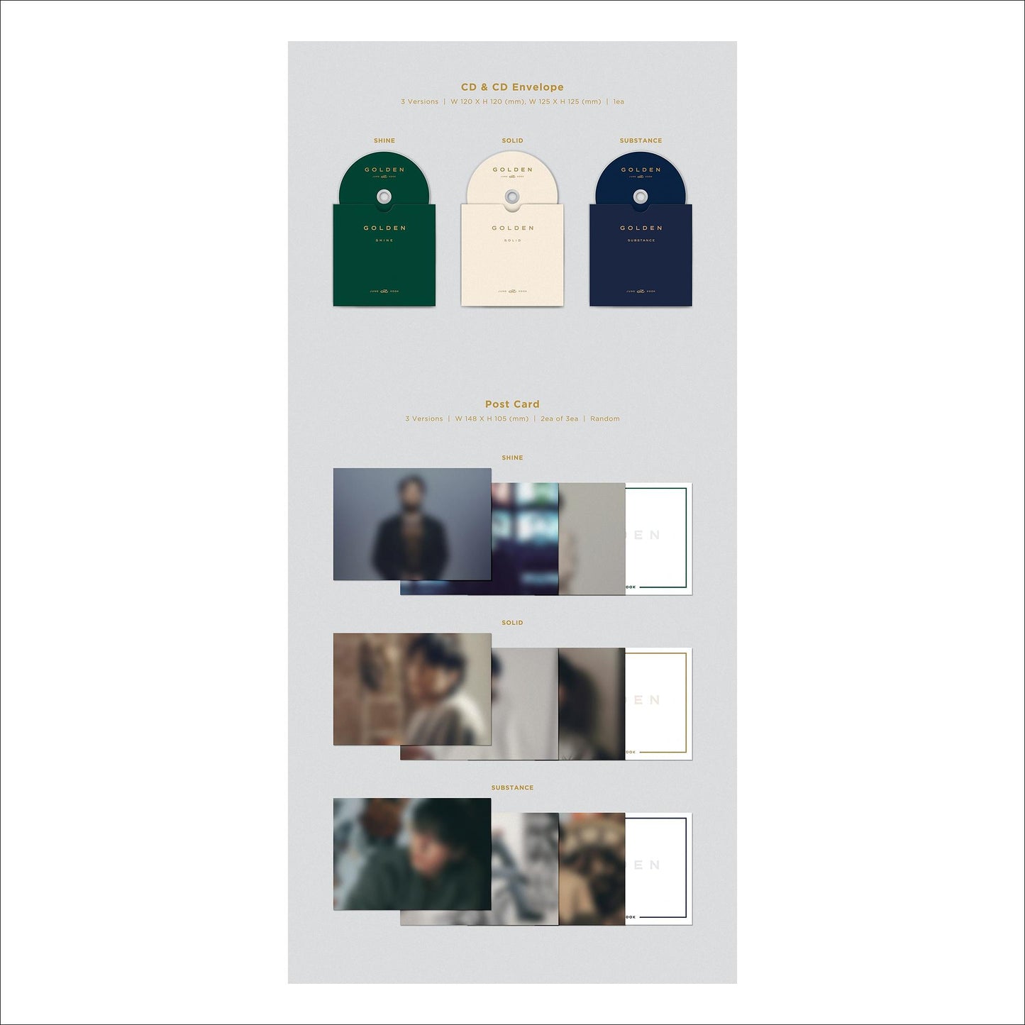 JUNGKOOK(BTS) GOLDEN SET + Weverse Albums Ver.