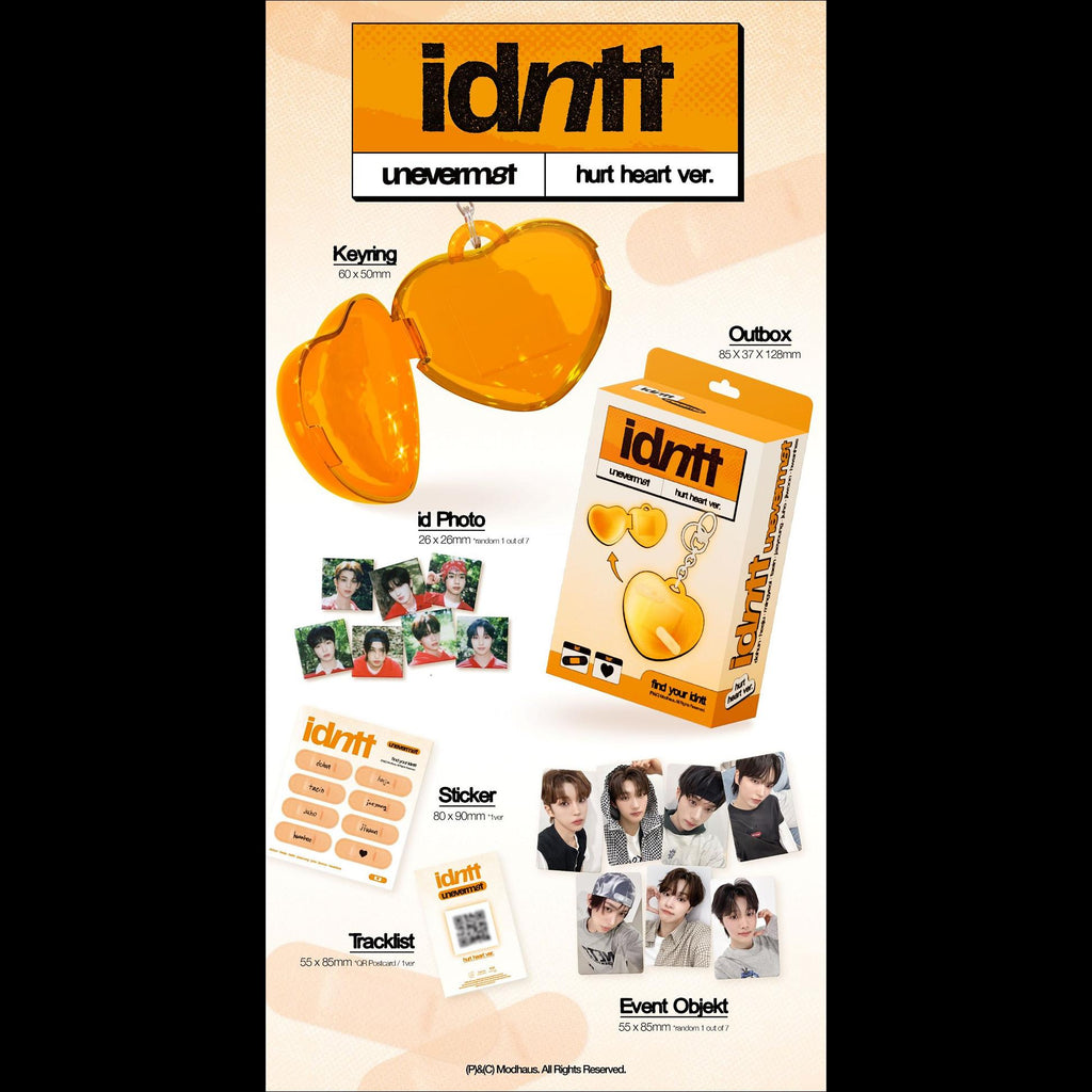 idntt <unevermet> hurt heart ver. Album