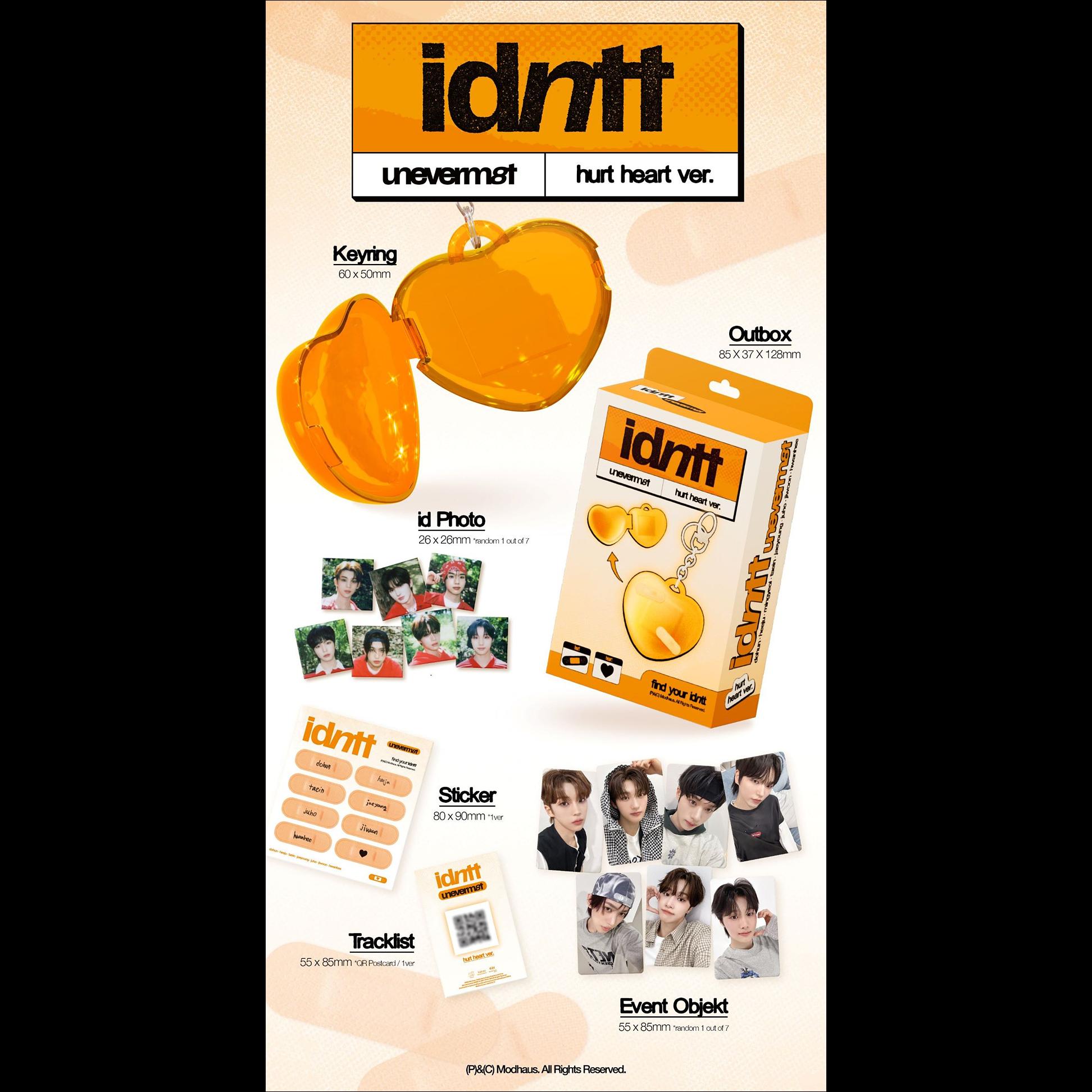 idntt <unevermet> hurt heart ver. Album