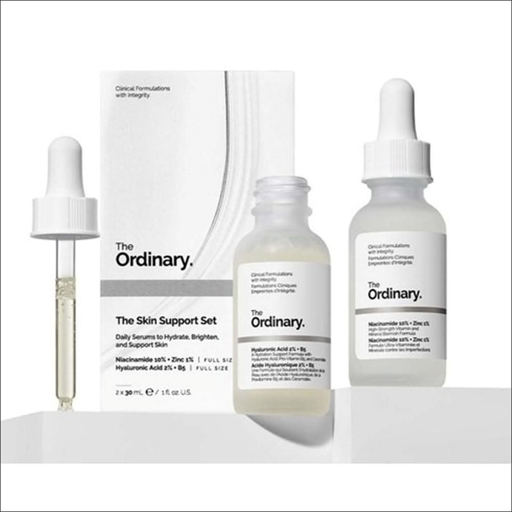 The Ordinary Skin Support Set (Niacinamide 10% + Zinc 1% 30ml & Hyaluronic Acid 2% + B5 30ml)