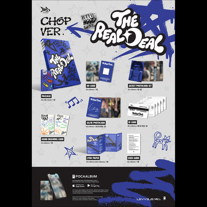 [Pre-order] B THE HOOD - 1st Mini Album [THE REAL DEAL] (CHOP Ver.) + Free Gift