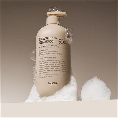 [BYOUR] Black Beer Yeast Anti-Hair Loss Shampoo 1.017L - Sweet Woody Scent, Scalp Care & Hair Thickening (Authentic)