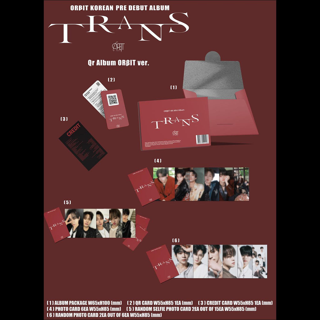 OrBIT TRANS QR Album (ORBIT Ver. / TRANS Ver.)