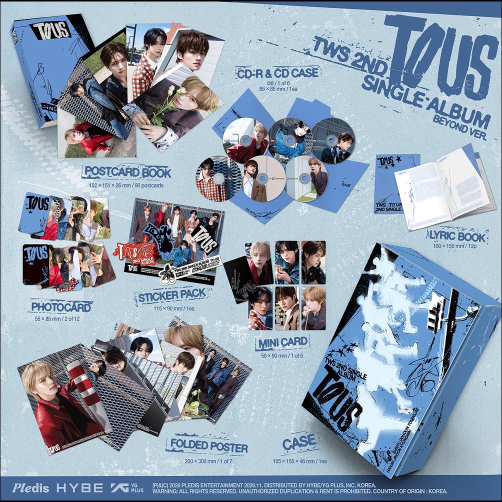[Pre-order] TWS 2nd Single Album TO US Closer Beyond Ver KPOP Sealed (Close / Bewyond ver.)