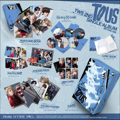 [SET/Pre-order] TWS 2nd Single Album TO US Closer Beyond Ver KPOP Sealed (Close / Bewyond ver.)