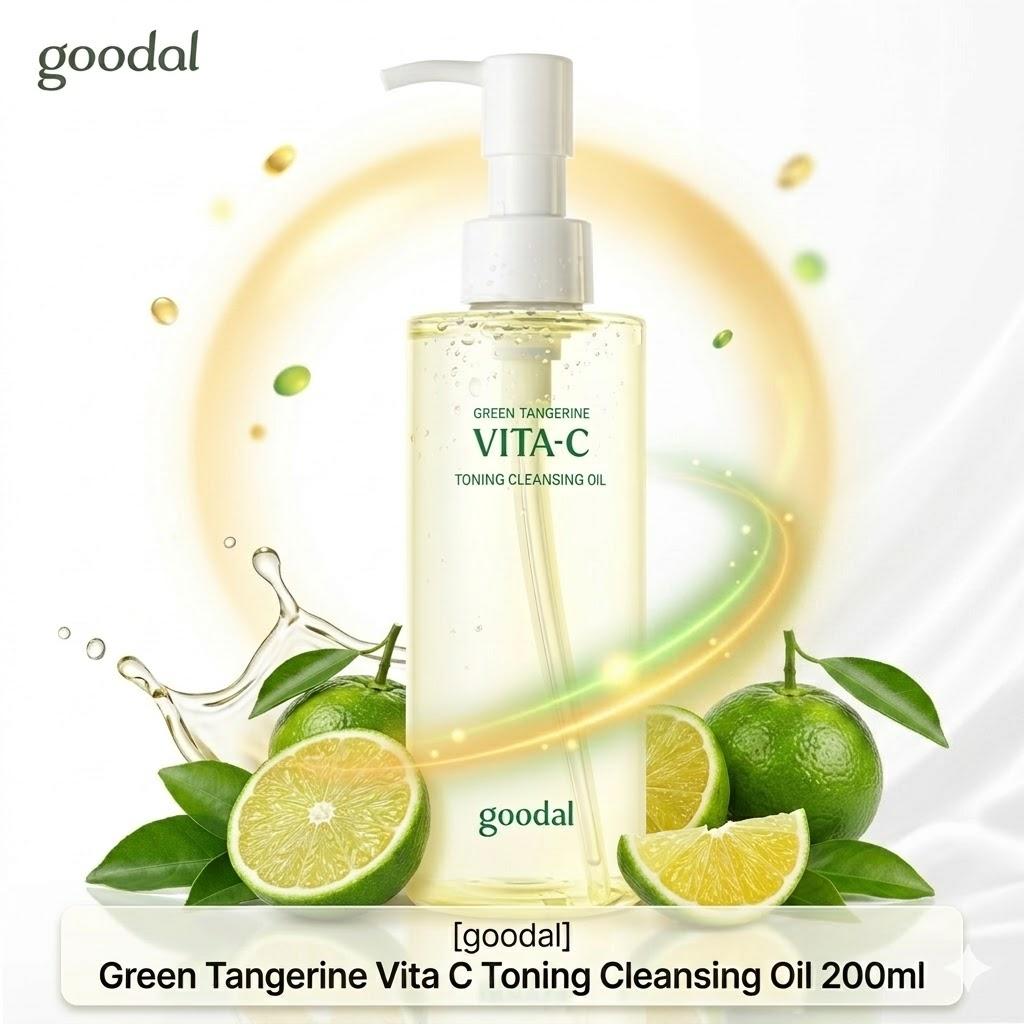 [Goodal] Green Tangerine Vita C Toning Cleansing Oil - Brightening & Deep Pore Cleansing, 200ml | Olive's K-beauty