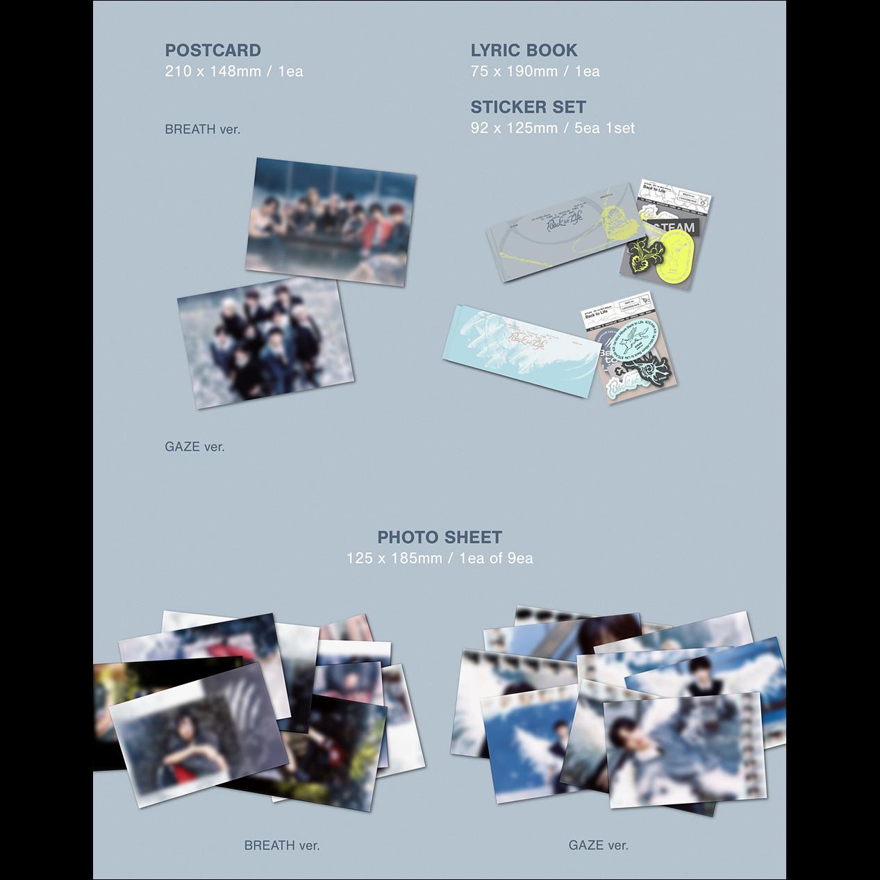 &TEAM - Back to Life (BREATH ver. / GAZE ver.) / KR 1st Mini Album