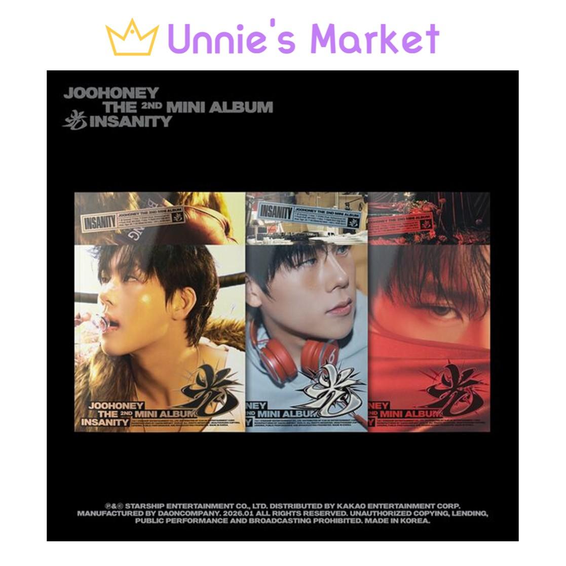 JOOHONEY(MONSTA X) - INSANITY The 2nd Mini Album + Free Gift