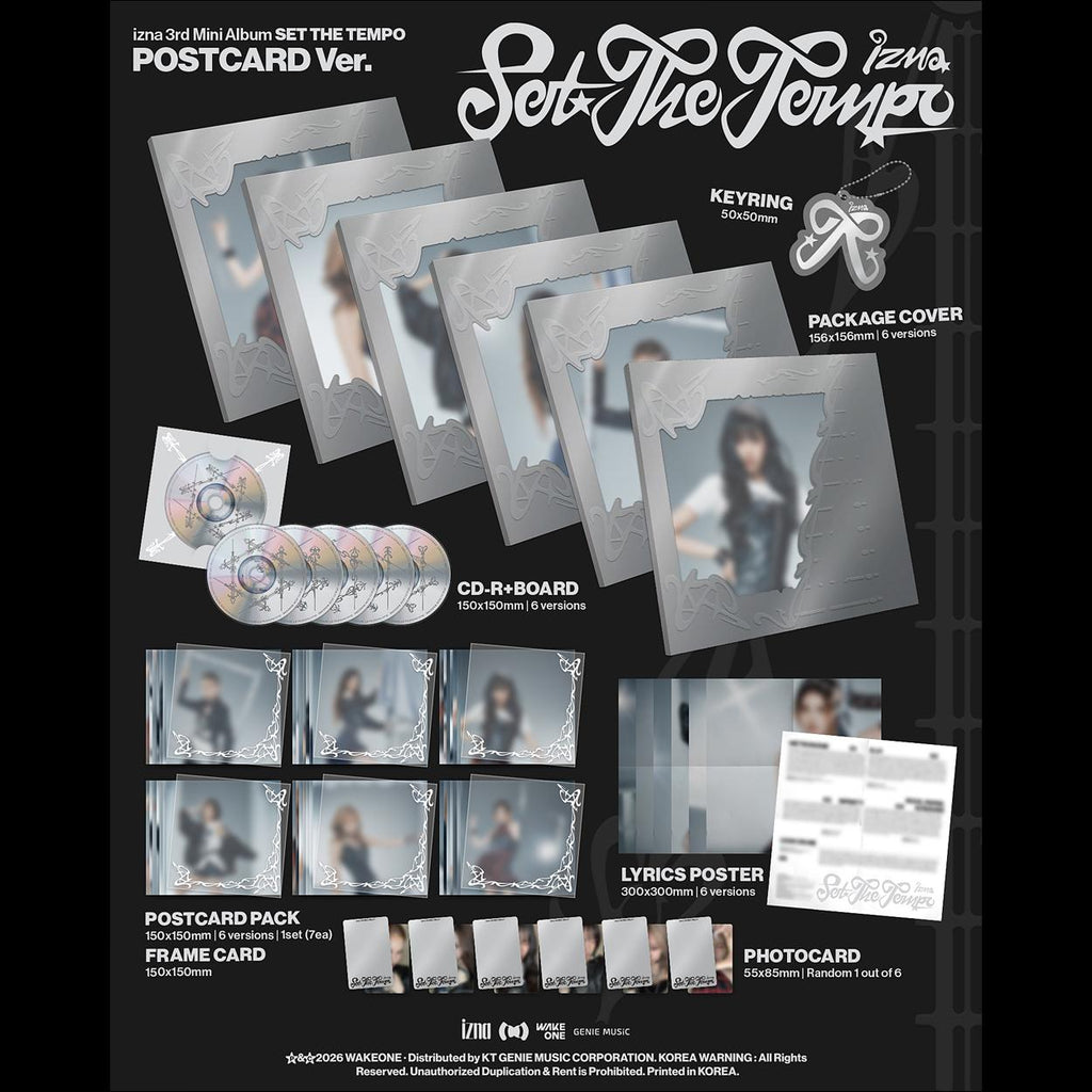 [Pre-order] izna [SET THE TEMPO] POSTCARD Ver. + Free Gift
