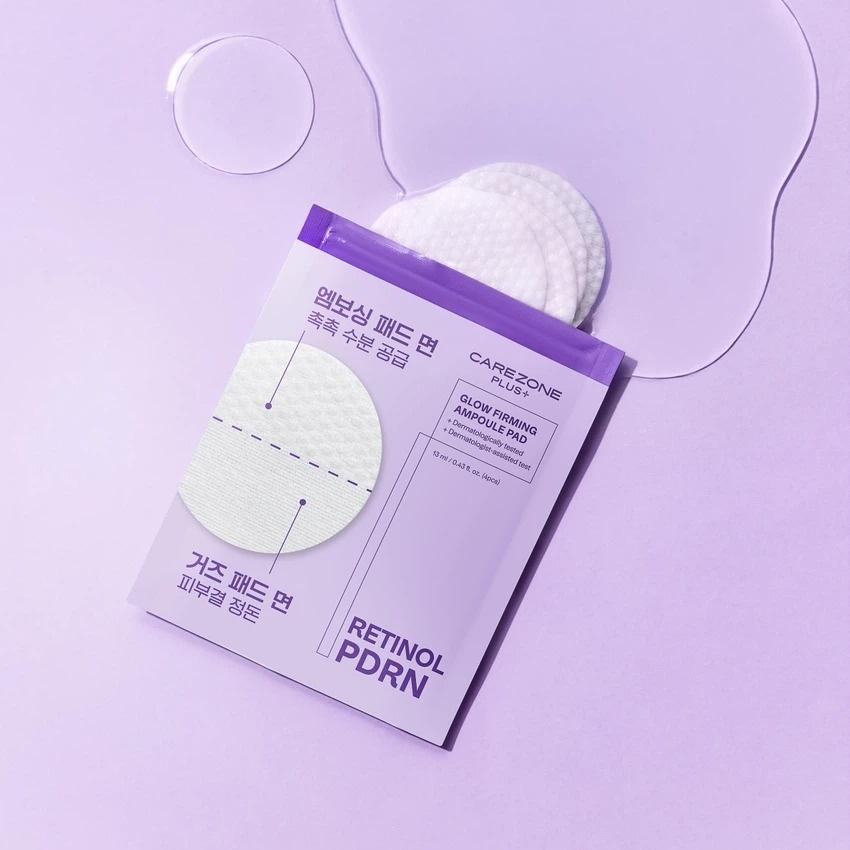 [CAREZONE PLUS] Radiance Elasticity Ampoule Pad - Formulation by LG H&H Derma Research Institute (4 Sheets Travel Kit) | Olive's K-beauty