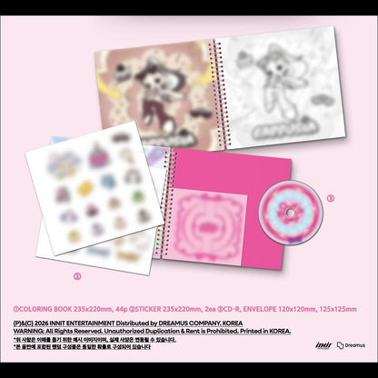 [Pre-order] OURBIRTHDAY - Our Birthday COLORING BOOK VER. Album + Free Gift