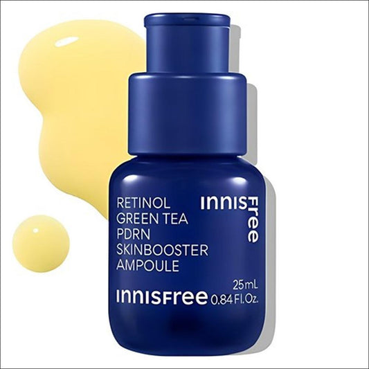 [Vegan Beauty] Innisfree Retinol Green Tea PDRN Skin Booster Ampoule, 25ml, 1ea