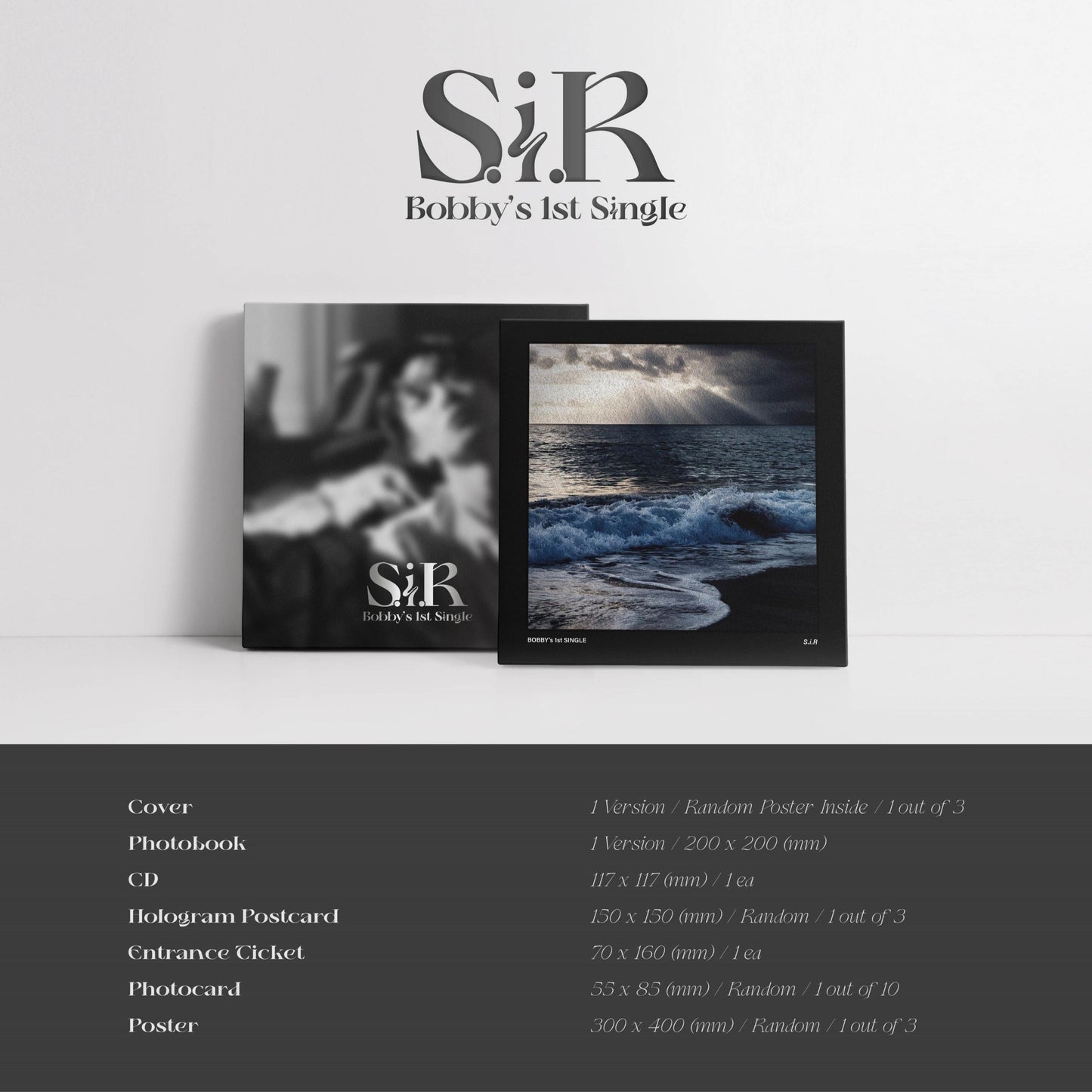 BOBBY (iKON) - S.I.R 1st Solo Single Album