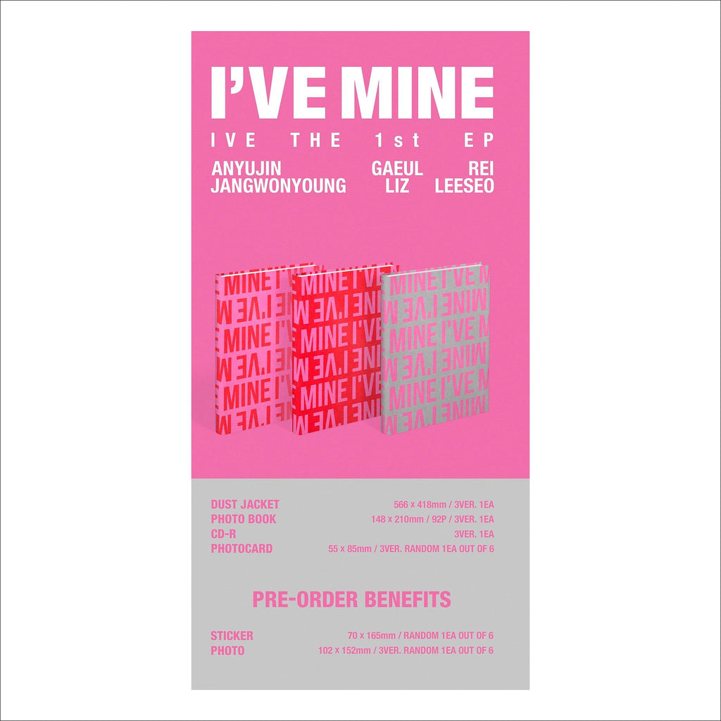 IVE -[I'VE MINE] Album (EITHER WAY ver. / OFF THE RECORD ver. / BADDIE ver. / LOVED IVE ver.)