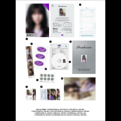 [Pre-order] ILLIT BREAK EVEN GLLIT Ver KPOP Sealed Album + Free Gift