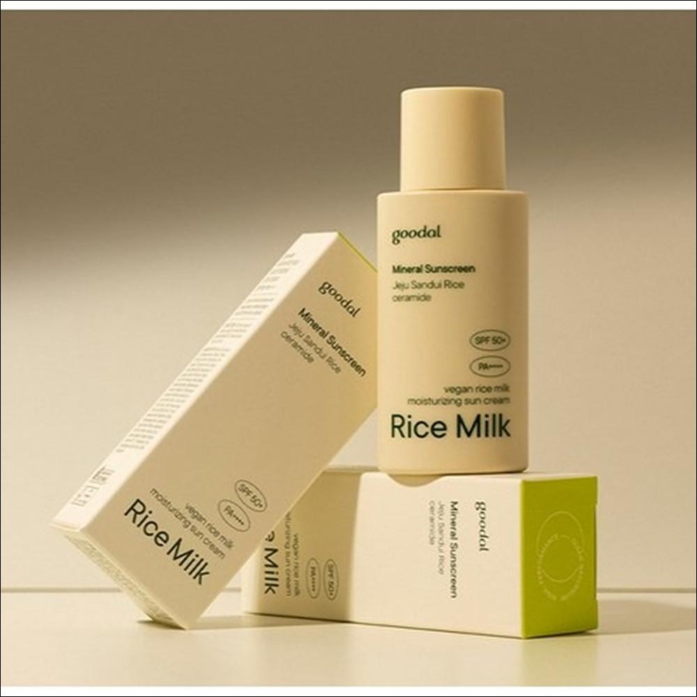 [Goodal] Vegan Rice Milk Moisturizing Sun Cream SPF50+ PA++++ - Gentle Hydration & Strong UV Protection, 50ml | Olive's K-beauty