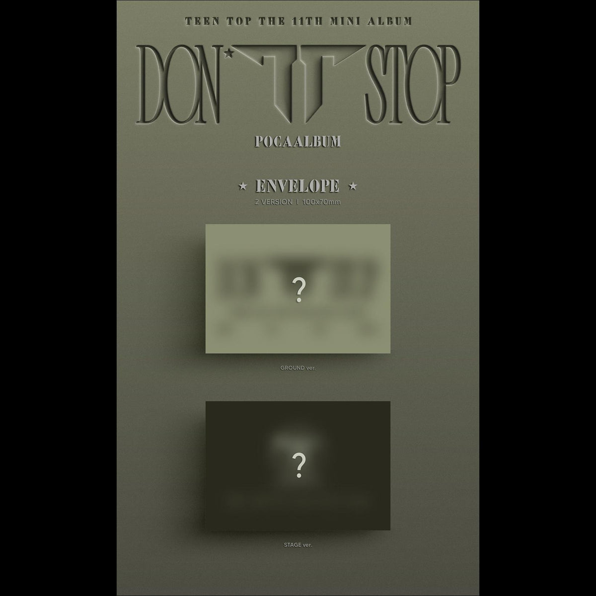 [SET/Pre-order] TEEN TOP 11th EP DONT STOP PocaAlbum KPOP Sealed + Free Gift