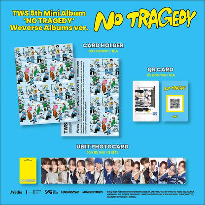 TWS 5th Mini Album [NO TRAGEDY] Weverse Albums ver. + Free Gift